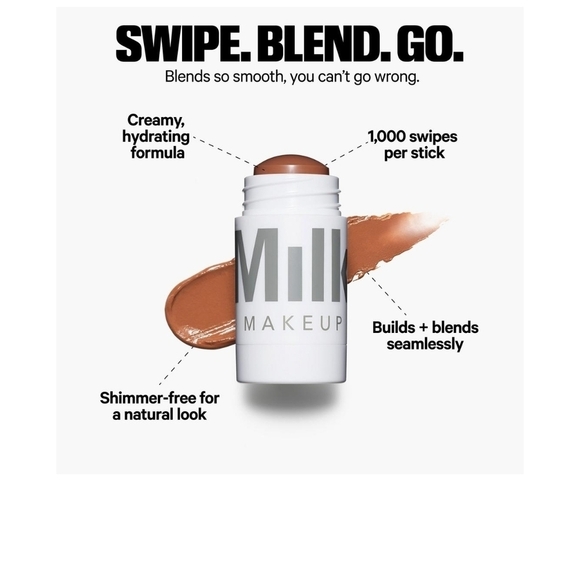 Milk Makeup (BAKED) Matte Cream Bronzer Stick 0.19 oz/5.7 g - Picture 6 of 13